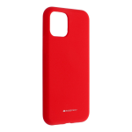 GOOSPERY Cover SILICONE per APPLE iPhone 13 Pro Max da 6.7" con Interno in Microfibra - Rosso